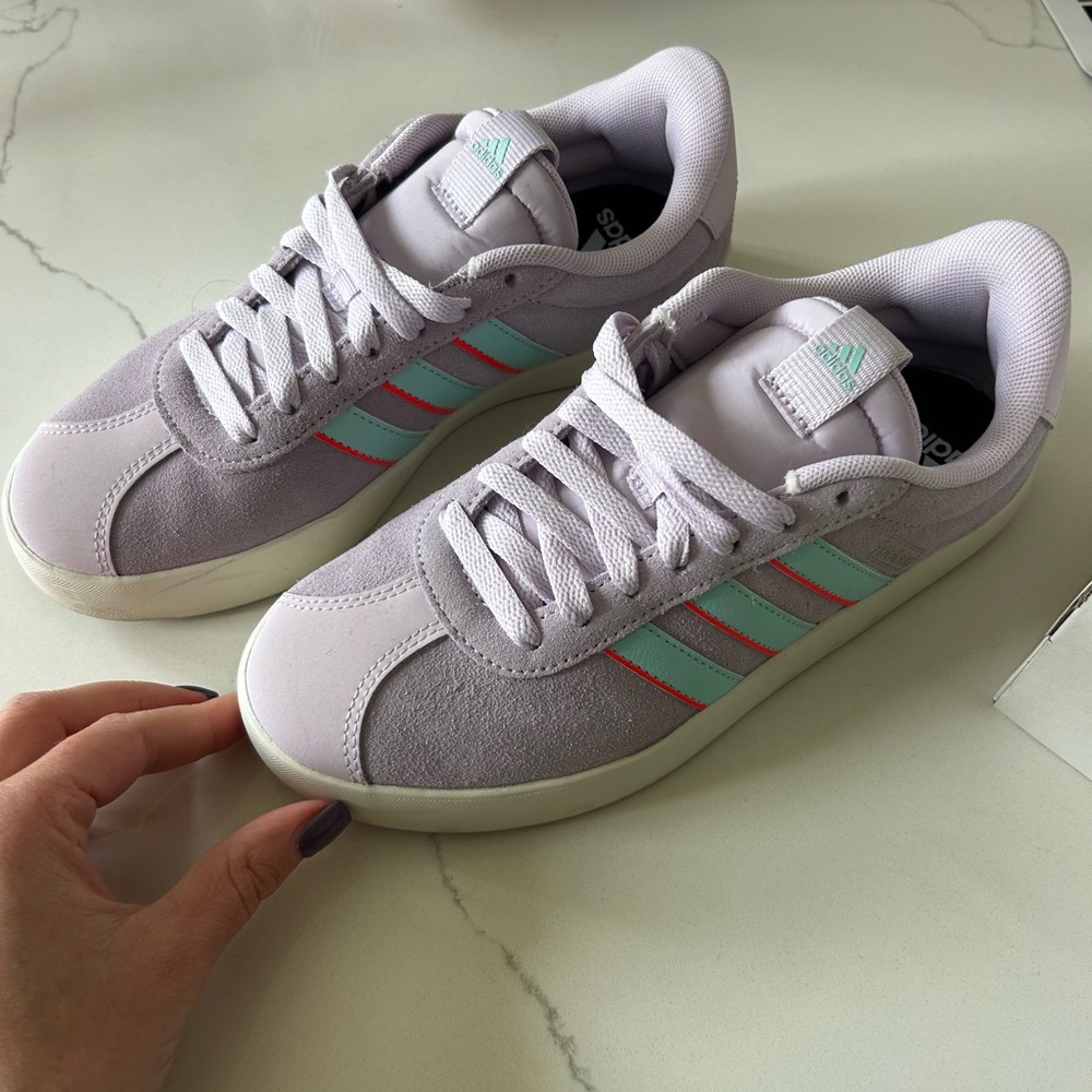 Adidas Women’s VL Court 3.0 Sneakers in Lilac Purple